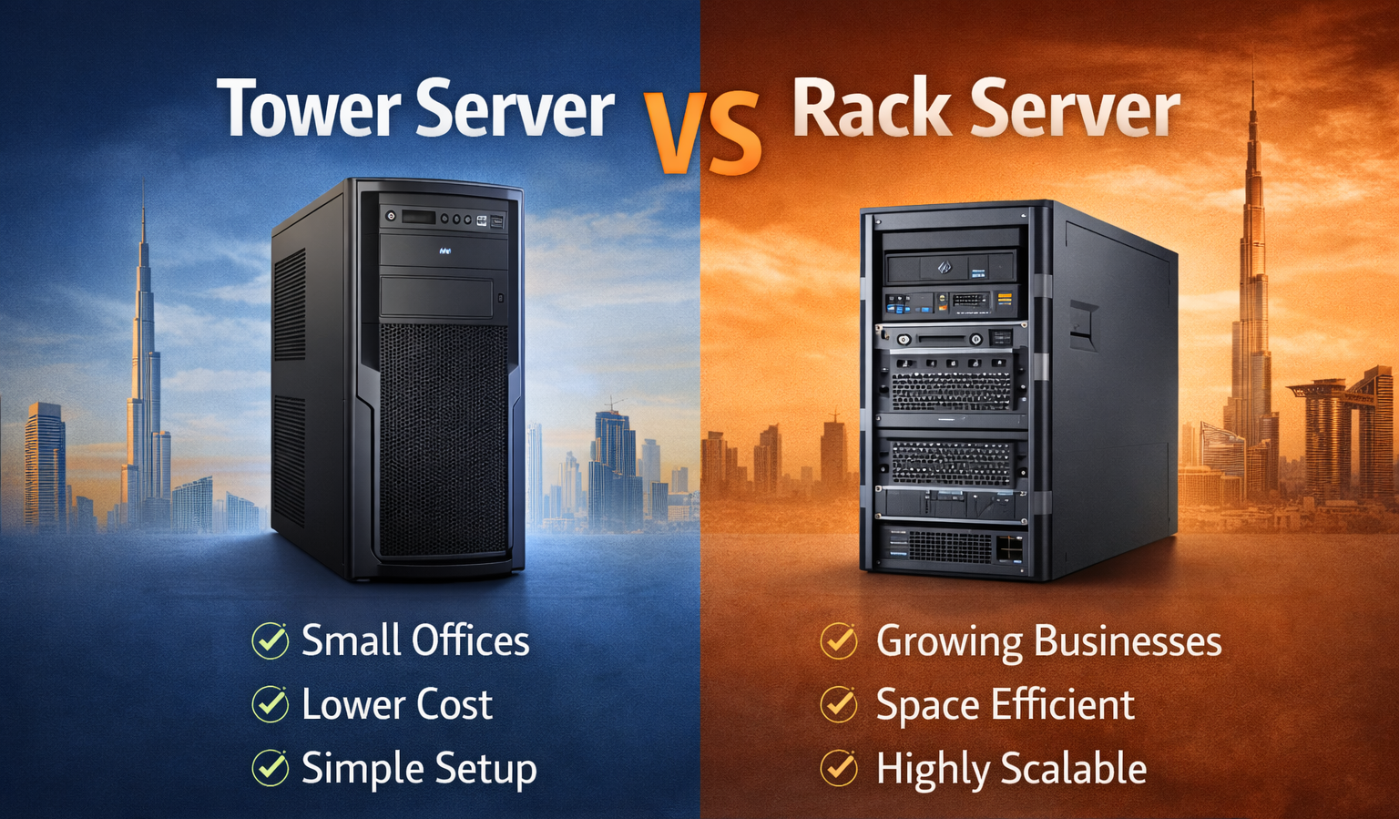 Tower Server vs Rack Server: Which One Is Right for Your Business in UAE?